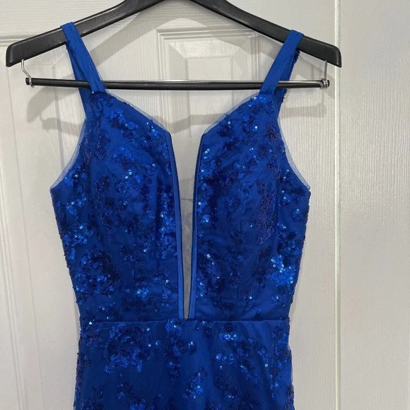 Lle Lla | Dresses | Sapphire Blue Special Occasion Prom Dress | Poshmark